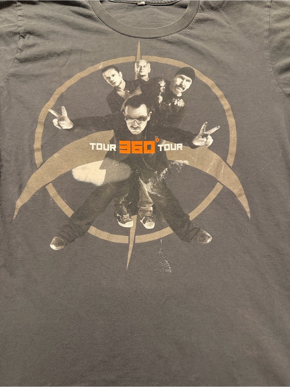 U2 360° Tour Graphic Band Tee - Gray